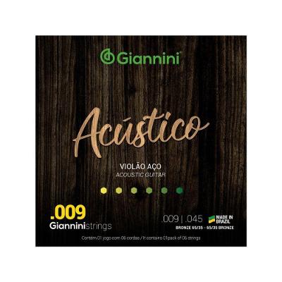 Encordoamento Para Violão Acústico Aço .009 Bronze Geswal