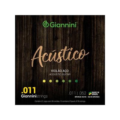 Encordoamento Para Violao Aço Acustico .011 Bronze - Gespw