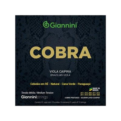 Encordoamento Para Viola Aço Cobre Prateado Tensão Média Série Cobra Gesvm