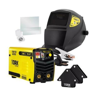 Inversor de Solda 150A Super Combo com 7 Peças Bivolt Preto Tork Brasil
