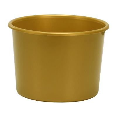 Baldinho de Pipoca em Plástico PP Ou PE 1 e 5 l Kit 20 Unidades Dourado OEM