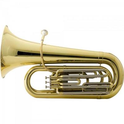 Tuba HBB-L332L 3-4 com 3 Pistos de Ação Superior Laqueada Dourado Harmonics