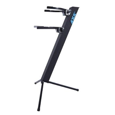 Suporte para Teclados Pmd3 para 2 Instrumentos com Estrutura Piramidal Preto ASK
