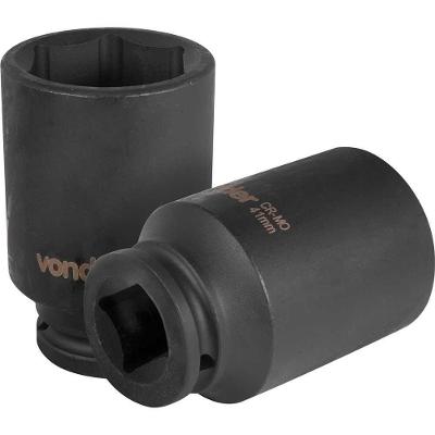 Soquete Sextavado Longo de Impacto 3-4" X 41mm Aço Cromo Molibdênio Fosfatizado Vonder