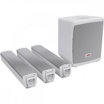 Sistema PA Ativo de Coluna Tensor-solo com Subwoofer 8" e Bluetooth Branco Tensor