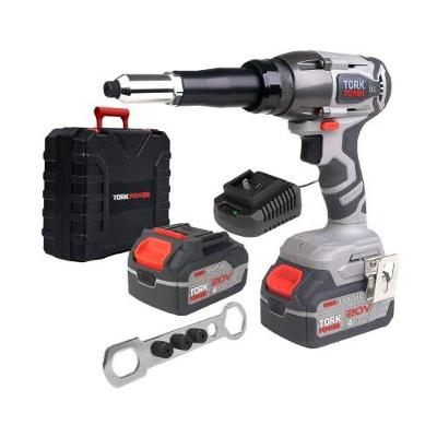 Rebitadeira a Bateria 20V 10KN 2,4A Até 5mm com Motor Brushless Tork Brasil