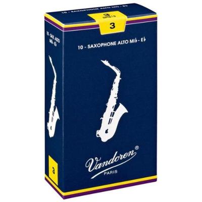 Palheta para Saxofone Alto SR213 Tradicional com Excelente Resposta e Sonoridade Vandoren