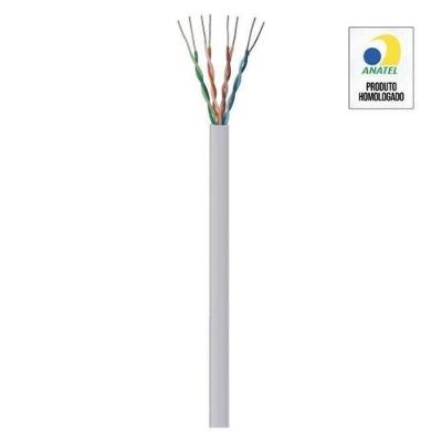 Cabo de Rede Cat5e FK 500C CMX 305M com Condutores 100% Cobre Cinza Luen