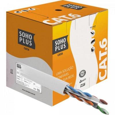 Cabo De Rede Branco Cat.6 Cmx Cx 305M Furukawa Sohoplus - Cx