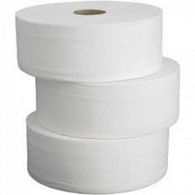 Papel Higiênico Rolão Branco C 8 Rolos de 300 Metros Folha Simples Higipack