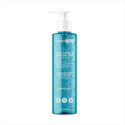 Espuma de Limpeza Facial Espuma Cremosa 240ml Uso Diário para Pele Normal a Seca Dermachem