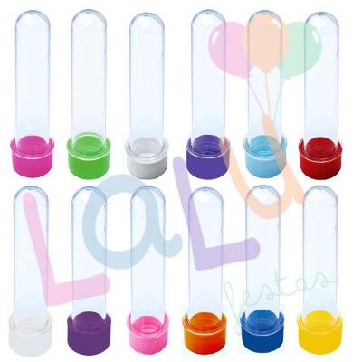 Tubete para Lembrancinha Poliestireno PS e Polipropileno PP 13cm Kit 10 20 30 40 50 Transparente OEM