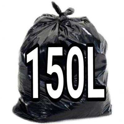 Saco de Lixo Super Reforçado Preto 150 LITROS com 100 Unidades Higipack