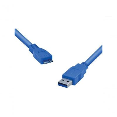 Cabo USB 3.0 U3AMBMC-12 para HD Externo com Taxa Até 4.8 GBPS Conectores Resistentes Preto Vinik