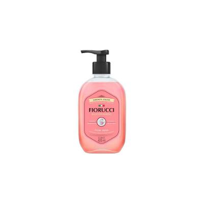 Sabonete Líquido Glicerinado Fiori Rosa Rosa 400ML Vegano Hidratante Dermatologicamente Testado