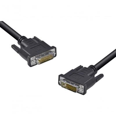 Cabo DVI-D 24+1 Pinos Dual Link 2M com Suporte Até 2560 X 1600 60HZ Preto Vinik