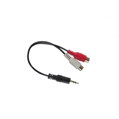 Cabo de Áudio C-094 P2 Macho para 2 RCA Fêmea em Y 15CM para Som Estéreo Evus
