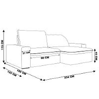 Sofá Retrátil 234cm Gabi Suede Bege Gran Belo - 2