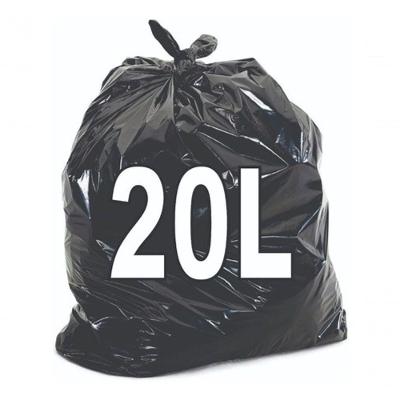 Saco para Lixo Saco de Lixo 20 Litros Resistente Preto 20L 100 Unidades Higipack