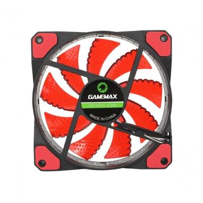 Fan para PC Gamer GF12R 12CM Vermelho 32 LED com Sistemas Antivibração Gamemax