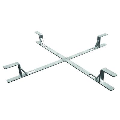 Cruzeta Metálica para Reserva de Cabos Ópticos CG3 Galvanizada Prata CG3