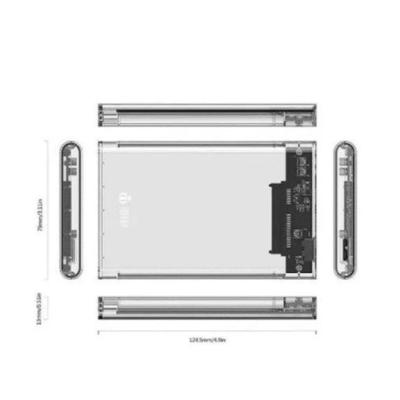 Case para HD 2.5 Notebook USB 3.0 Ps4 Xbox One Pc 6Gbps Transparente OEM