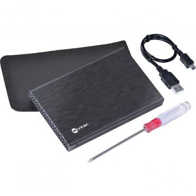 Case Externo para SSD 2.5" Chda-100 com Conexão SATA e USB 2.0 Preto Vinik