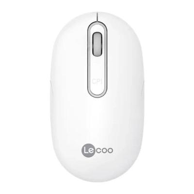 Mouse sem Fio Recarregável Lecoo WS207 com Design Ergonômico Branco Lenovo