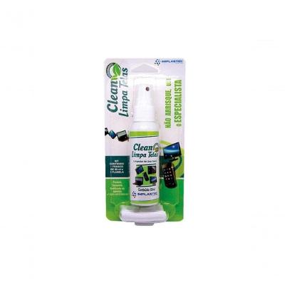 Limpa Telas Clean para Monitores LCD e Plasma com Remoção de Manchas e Poeira Implastec