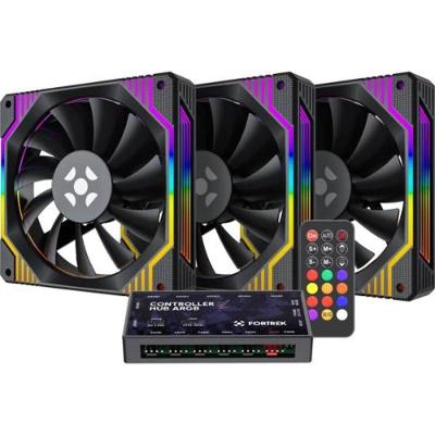 Kit Cooler Fan ARGB Frosty F002 com Alta Capacidade de Resfriamento e Rolamento Hidráulico Preto
