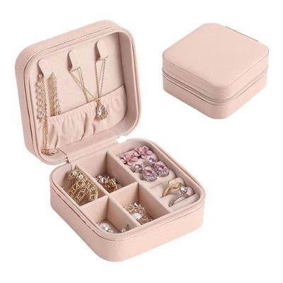 Porta Joias para Viagem OEM Compacto 10x10x5 cm Rosa Unissex Adulto