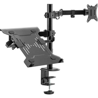 Suporte Articulado para Monitor e Notebook FK 485S para Telas 17" a 32" com Ajuste Ergonômico Preto