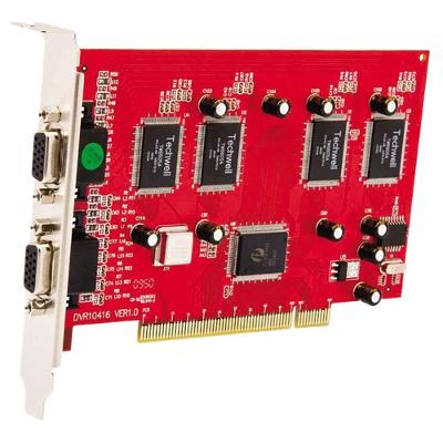 Placa DVR PCI Kit SK-8416 16 Canais com Gravação Contínua, por Movimento e Agendada Seykon