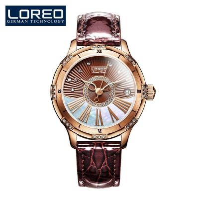 Relógio Feminino de Luxo 1101 Analógico à Prova D'água Dourado Sofisticado