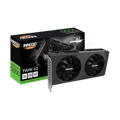 Placa de Vídeo Geforce RTX 5050 Twin X2 N50502-08D6-174071N 8GB GDDR6 Ray Tracing DLSS 4 Inno3d