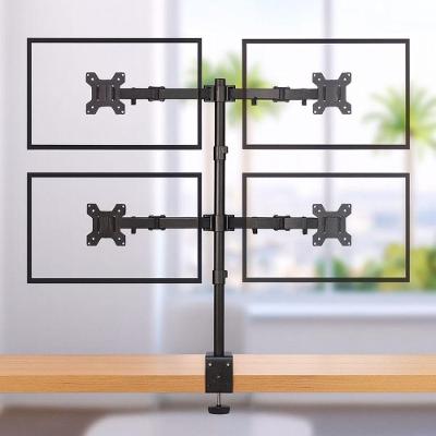 Suporte para Monitores Suporte 4 Monitores Articulado Mesa Estúdio Gamer Ajustável com Ajuste