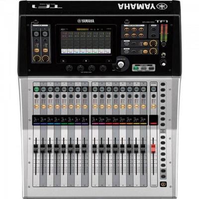 Mesa de Som Digital TF1 com 40 Canais de Entrada e Interface USB 34X34 Preta, Prata Yamaha