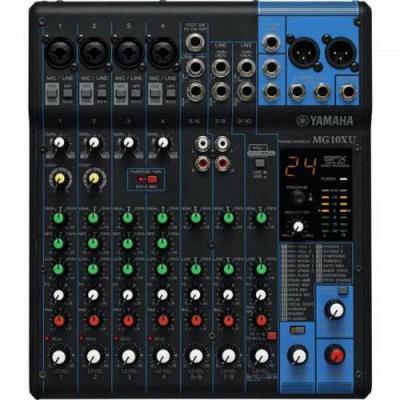 Mesa de Som Analógica MG10XU 10 Canais com Efeitos SPX Preta Yamaha