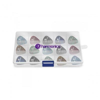 Kit de Palhetas para Instrumentos Musicais Kit de Palhetas Harmonics com 200 Unidades em Celuloide