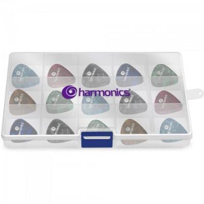 Kit de Palhetas para Instrumentos Musicais F002 com 200 Unidades Sortidas de Várias Espessuras