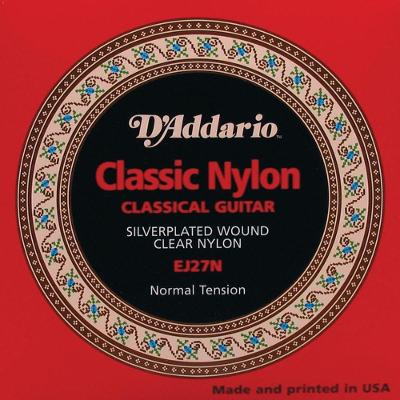 Encordoamento para Violão EJ27N Cordas de Nylon com Bordões em Cobre Banhado em Prata D'Addario