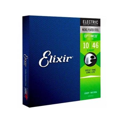 Encordoamento Para Guitarra .010 Light Optiweb 19052 Elixir