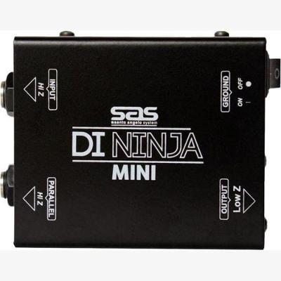 Direct Box Mini Ninja DI Passivo Compacto em Aço Carbono Preto Santo Angelo