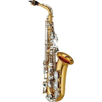 Saxofone Alto YAS-26 com Afinação em EB e Chaves Prateadas Dourado Yamaha