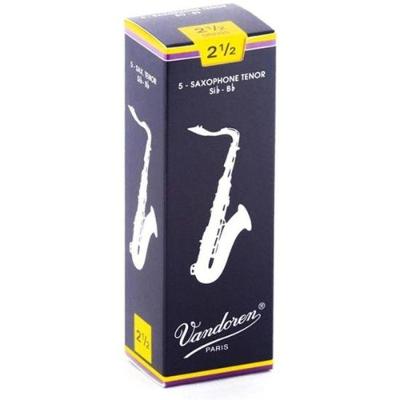 Palheta para Saxofone Tenor SR2225 Dureza 2 ½ com Excelente Sonoridade e Controle Vandoren