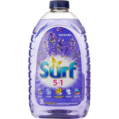 Lava-roupas Líquido Surf 5 em 1 Lavanda com Fragrância Intensa, Ação Multiuso e Agentes de Limpeza