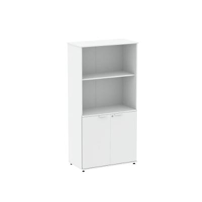 Armário Misto Para Escritório 2 Portas Com Chave 160cm Linha P15