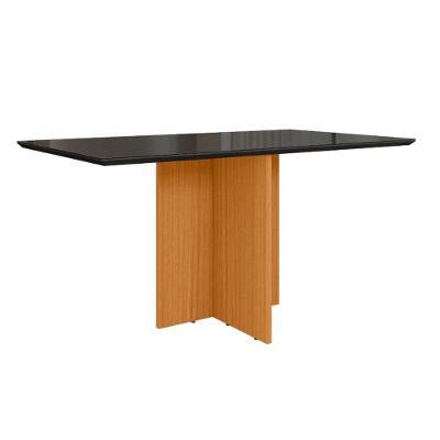 Mesa de Jantar Helô Retangular Vidro 160CM Grafite Pallazio