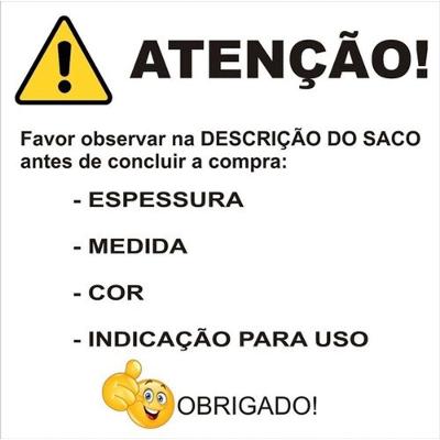 Saco para Lixo Saco de Lixo Preto 60L Resistente 60x70cm Fardo com 100 Unidades Higipack