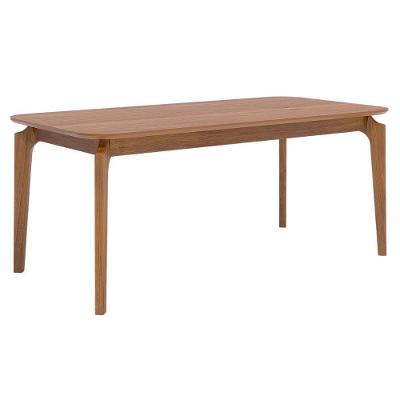 Mesa de Jantar Ficus 20509 6 Lugares Retangular Tampo MDF 180x90cm Cinamomo Milani Movelaria